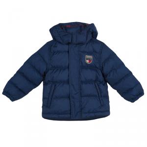 Tommy Hilfiger Blue Quilted Hooded Nirvada Down Jacket 3 Yrs           