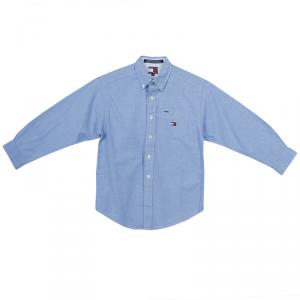 Tommy Hilfiger Blue Long Sleeve Buttondown Cotton Shirt 7 Yrs