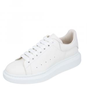 Alexander McQueen White Leather Oversized Sneakers Size EU 41