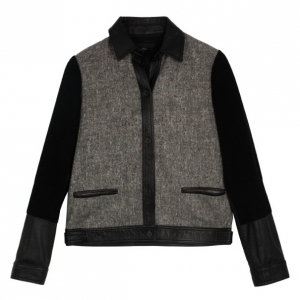 Alexander Wang Wool &amp; Leather Jacket S