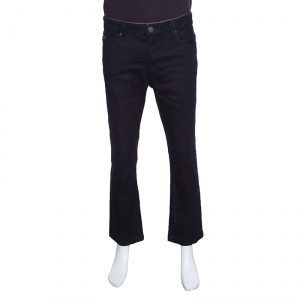 Pre Owned Armani Collezioni Indigo Dark Wash Straight Leg Stretch Denim Jeans XXL