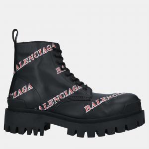 Balenciaga Leather Lace Up Combat Boots Size 41