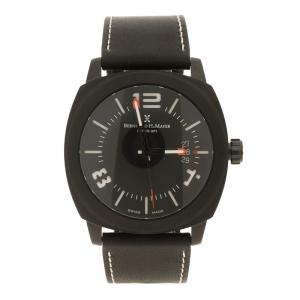 Bernhard H Mayer Black  Stainless Steel IL Nero Men's Wristwatch  44 mm