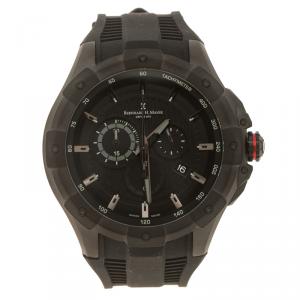 Bernhard H. Mayer Black Stainless Steel Victor Chronograph Men's Wristwatch 50 mm