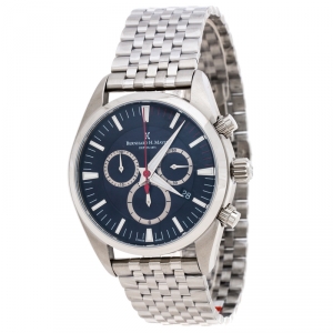 Bernhard H. Mayer Blue Stainless Steel Ascent Chronograph BH06/CW Men's Wristwatch 44 MM