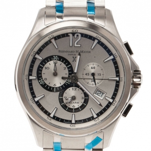 Bernhard H Mayer Silver Stainless Steel 0482/4999 Men's Wristwatch 41MM