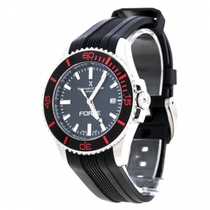Bernhard H Mayer Black Stainless Steel Force Maximus Men's Wristwatch 43MM