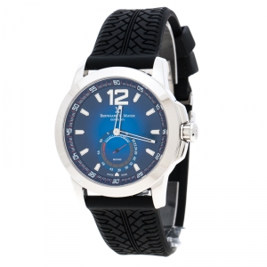 Bernhard H. Mayer Blue Stainless Steel Drift Men's Wristwatch 44 mm