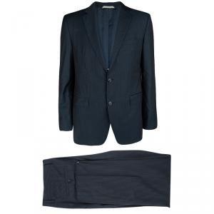 Boss by Hugo Boss Navy Blue Striped Wool The James/Sharp 2 Suit XL