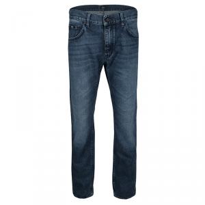 Pre Owned Boss By Hugo Boss Indigo Faded Effect Denim Maine1 Jeans XL