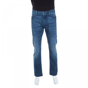 Pre Owned Boss By Hugo Boss Blue Stretch Denim Maine3 Jeans XL