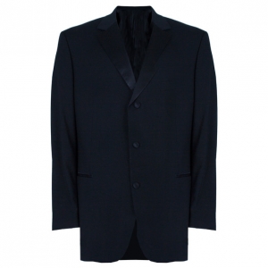 Pre Owned Boss by Hugo Boss Smoking Black Men's Blazer XXL