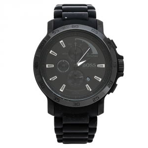 Hugo Boss Black PVD Coated Stainless Steel Boss HB1512393 Chronograph Men's Wristwatch 47 mm