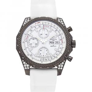 Breitling White Blacksteel DIamonds Bentley GT Midnight M1336267/A729 Men's Wristwatch 45 MM