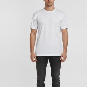 Pre Owned Brunello Cucinelli White Cotton Dream Out Loud Print Slim Fit T-Shirt M 