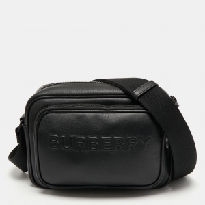 Burberry Black Leather Paddy Crossbody Bag
