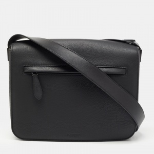 Burberry Black Leather Small Olympia Messenger Bag