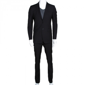 Burberry Black Wool Contemporary Fit Milbury Suit S