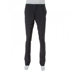 Pre Owned Burberry Black Wool Millbank Tailored Trousers S 