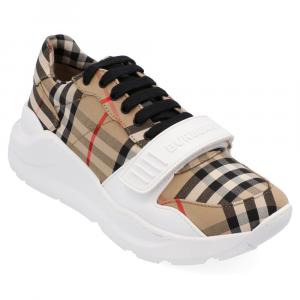 Burberry Check Canvas Regis Chunky Sneakers Size EU 42