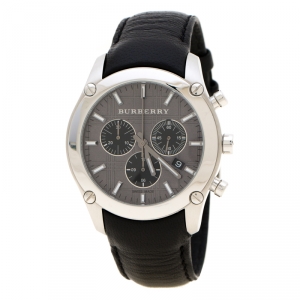 Burberry Grey Stainless Steel BU1588 Chronograph Men's Wristwatch 41 mm