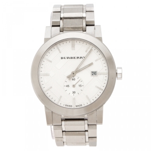 Burberry Silver Stainless Steel The City BU9900 Men's Wristwatch 42 mm
