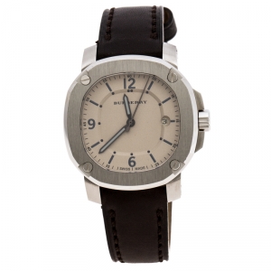 Burberry Beige Stainless Steel The Britain BBY1301 Men's Wristwatch 43 mm