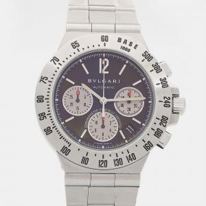 Pre Owned Bvlgari Diagono CH40STA Automatic Stainless Steel Men's Wristwatch 40 mm