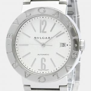 Bvlgari Silver Stainless Steel Bvlgari Bvlgari BB38SS Automatic Men's Wristwatch 38 mm