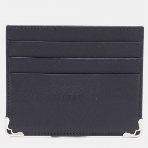 Cartier Black Leather Must de Cartier Card Holder