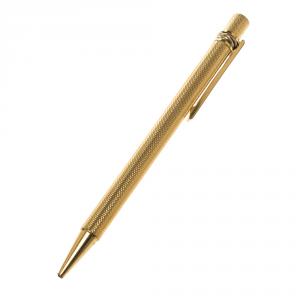 Cartier Must de Cartier Textured Gold Finish Ballpoint Pen