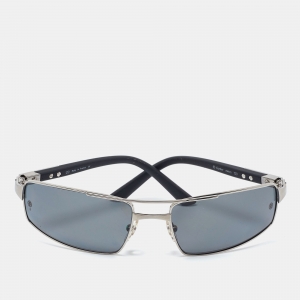 Cartier Silver Tone/Grey Santos Galaxy Rectangle Sunglasses