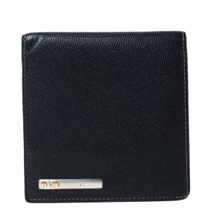Pre Owned  Cartier Cartier Black Leather Must De Cartier Bifold Wallet