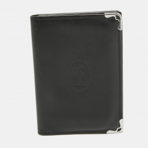Cartier Black Leather Must de Cartier Business Card Holder