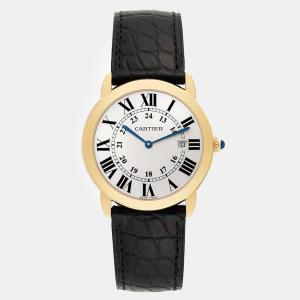 Cartier Ronde Solo Large Yellow Gold Steel Men's Watch 36 mm