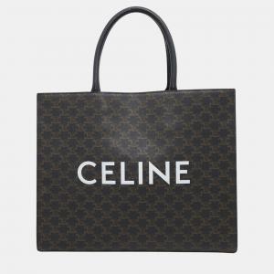 Celine Horizontal Cabas Black Pvc