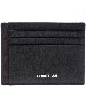 Cerruti 1881 Brown/Burgundy Leather Hartford Card Holder