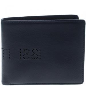 Cerruti 1881 Navy Blue Leather Carson Bifold Wallet