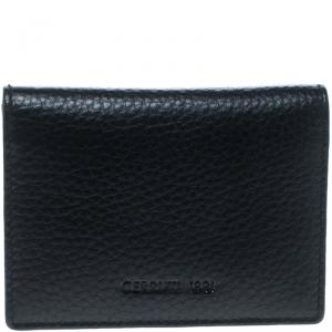 Cerruti 1881 Black Leather Derby Card Case