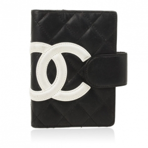 Chanel Black Cambon Quilted Agenda Cover