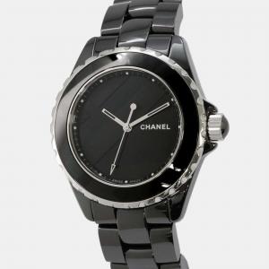 Chanel Black Ceramic J12 H5581 Automatic Men's Wristwatch 38 mm