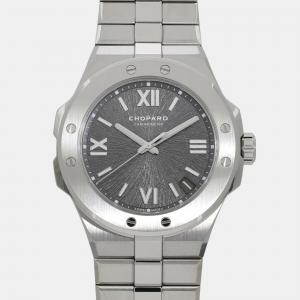 Chopard Grey Stainless Steel Alpine Eagle 98600-3002 Automatic Men's Wristwatch 41 mm