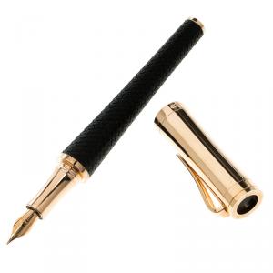 Chopard Classic Racing Rubber & Rose Gold Plated Fountain Pen 