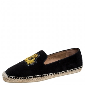 Christian Louboutin Black Suede Papi Hugo Espadrilles Size 40