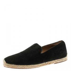 Christian Louboutin Black Suede Alentoro Espadrille Size 42