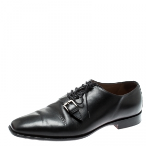 Christian Louboutin Black Leather Capri Oxfords Size 41