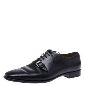 Christian Louboutin Black Leather Capri Oxfords Size 43