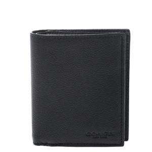 Coach Black Leather Slim Wallet