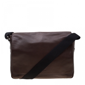 Coach Brown Leather Metropolitan Courier Messenger Bag