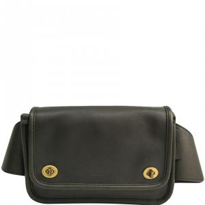 Coach Khaki Leather Fanny Pack